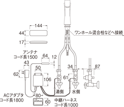 SANEI　ワイヤレススイッチセット　【品番：EK800-5X-13】