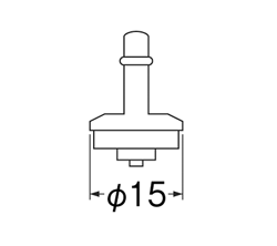 【メール便対応】SANEI　吊コマ　寒冷地用　【品番：P82AT-2-15】