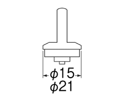 【在庫処分】【メール便対応】SANEI　水栓ケレップ　【品番：PP82A-1S-21】