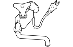 SANEI　水栓ヒーター　寒冷地用　【品番：PR550】○