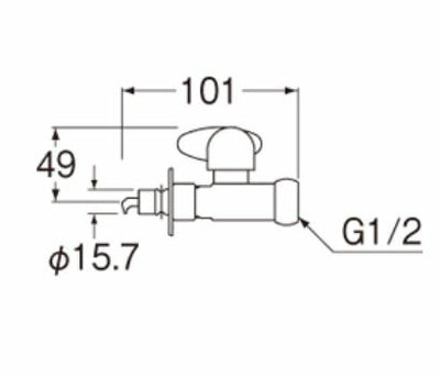 【在庫処分】SANEI　食器洗い機用バルブ　【品番：PV275TV-13】