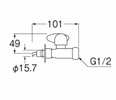 【在庫処分】SANEI　食器洗い機用バルブ　【品番：PV275TV-13】