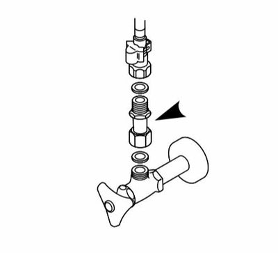 SANEI　片ナット付アダプター　【品番：PT840-2S-13】