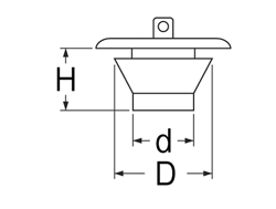 【メール便対応】SANEI　バス用W式ゴム栓　【品番：H27F-35】