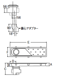 SANEI　浴室排水ユニット　【品番：H903-450】