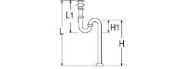 SANEI　アフレ付Sトラップ　【品番：H70-38】