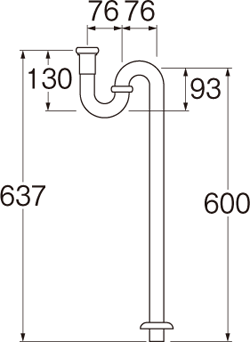 SANEI　Sトラップ　【品番：H7001-32】●