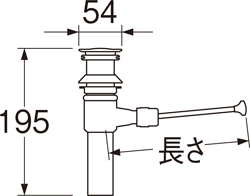 SANEI　ポップアップ排水栓上部　【品番：H700-1X210-32】