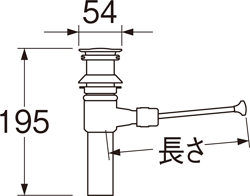 SANEI　ポップアップ排水栓上部　【品番：H700-1X235-32】