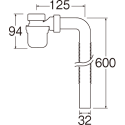 SANEI　ボトルトラップセット　【品番：H7810-1-32】