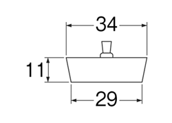 SANEI　洗面用クサリ付ゴム栓 PH28-34D　【品番：PH28】