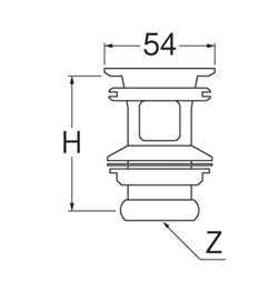 SANEI　横穴排水栓　【品番：PH33-25】