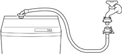 SANEI　自動洗濯機給水ホース　【品番：PT17-1-2】