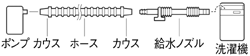 SANEI　風呂水給水ホース　【品番：PT171-86】