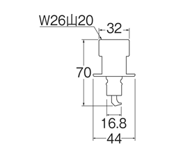 SANEI　洗濯機用ニップル　【品番：PT3310】