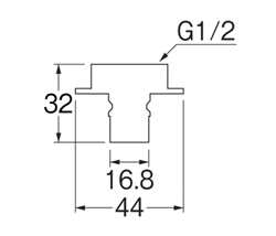 SANEI　洗濯機用ニップル　【品番：PT332T-13】