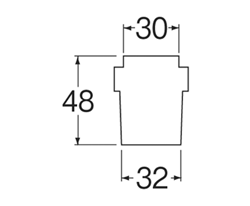 SANEI　洗濯機排水ホースキャップ　【品番：PH64-89T】