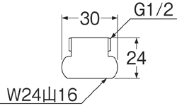 SANEI　小便アダプター　【品番：T90-25X】