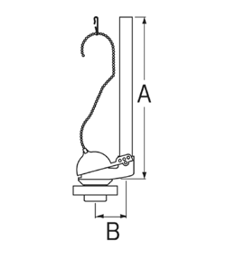 【在庫処分】SANEI　密結用ロータンクサイフォン　【品番：PH840-38】