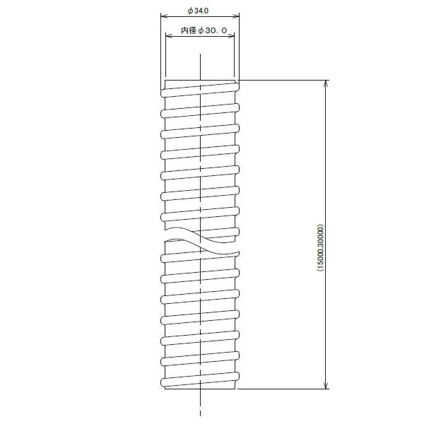 カクダイ　排水ジャバラ　【品番：4550-15】