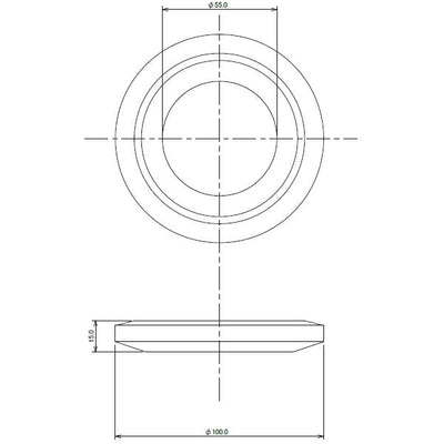 【メール便対応】カクダイ　密結用排水弁パッキン（呼51）　【品番：9476A】