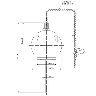 カクダイ　ロータンクゴムフロート（I型・密結用）　【品番：9475】