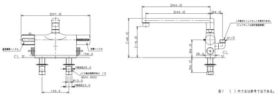 カクダイ　サーモスタットシャワー混合栓（デッキタイプ）　寒冷地用　【品番：175-002K】