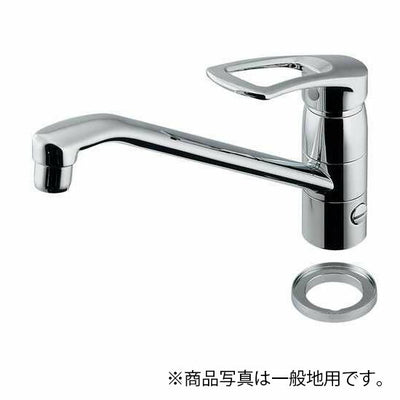 カクダイ　シングルレバー混合栓（分水孔、取付アダプターつき）　寒冷地用　【品番：117-064K】