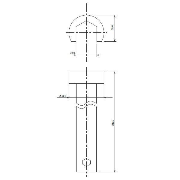 カクダイ　一つ穴混合栓用締付工具　【品番：6035-24】