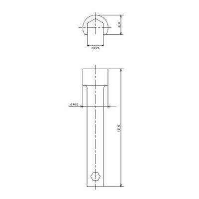 カクダイ　立カラン締め　【品番：6030】