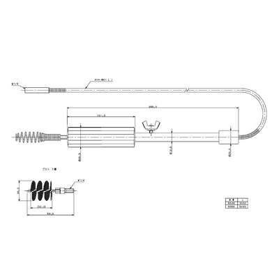 カクダイ　ブラシつきパイプクリーナー　【品番：6055】