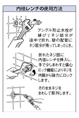 カクダイ　内径レンチ　【品番：602-001】