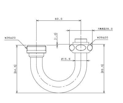 カクダイ　パイプ上下変換ソケット　【品番：791-406】