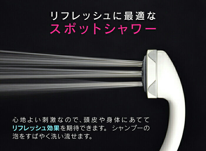 カクダイ　GAONA ホリダー・シモン ボッシーニマッサージシャワ―ホースセット　【品番：GA-FH004】