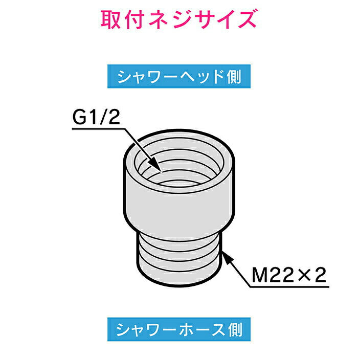 【メール便対応】カクダイ　GAONA これエエやん シャワーホース用アダプター　【品番：GA-FW001】