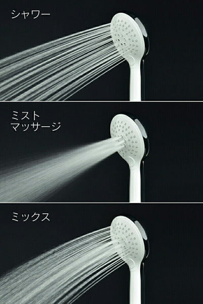 カクダイ　GAONA ホリダー・シモン ３ＷＡＹワイドマッサージシャワーホースセット　【品番：GA-FH017】