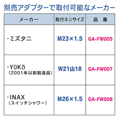 カクダイ GAONA これエエやん シルキーストップシャワーホースセット（リング付） 【品番：GA-FH026】