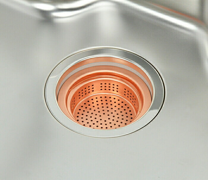 カクダイ　GAONA これカモ 流し用浅型ゴミカゴ（銅製）　【品番：GA-PB012】