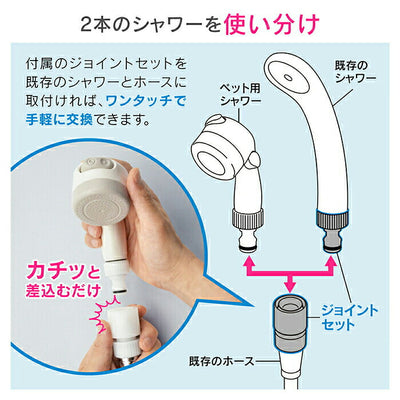 カクダイ　GAONA これエエやん ペット用シャワージョイントセット　【品番：GA-FC029】