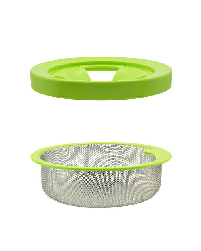 カクダイ　GAONA これエエやん 流し用浅型ゴミカゴプレートセット（グリーン）　【品番：GA-PB032】