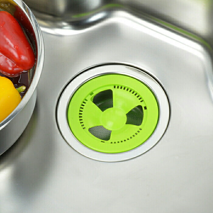 カクダイ　GAONA これエエやん 流し用浅型ゴミカゴプレートセット（グリーン）　【品番：GA-PB032】