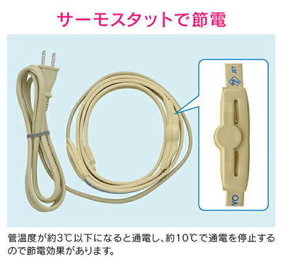 カクダイ　GAONA これカモ 凍結防止ヒーター0.5ｍ（金属管用）　【品番：GA-KE009】