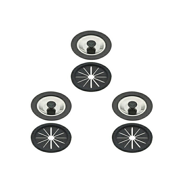 カクダイ　GAONA これエエやん 流し用排水栓フタセット（3個）　【品番：GA-PB060】