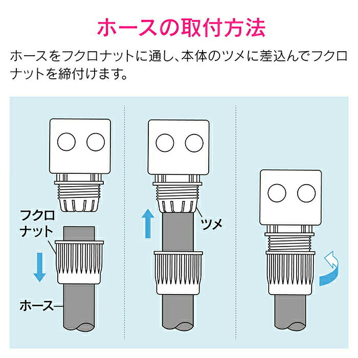 カクダイ　GAONA　これエエやん ホーセンド付き散水ホース2ｍ（ブラウン）　【品番：GA-QD032】