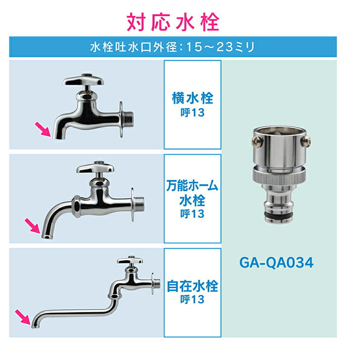 カクダイ　GAONA　これエエやん メタル万能口金セット　【品番：GA-QA035】