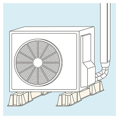 カクダイ　GAONA　これエエやん エアコン室外機用置台（2個）　【品番：GA-KW017】