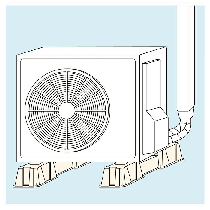 カクダイ　GAONA　これエエやん エアコン室外機用置台（2個）　【品番：GA-KW017】