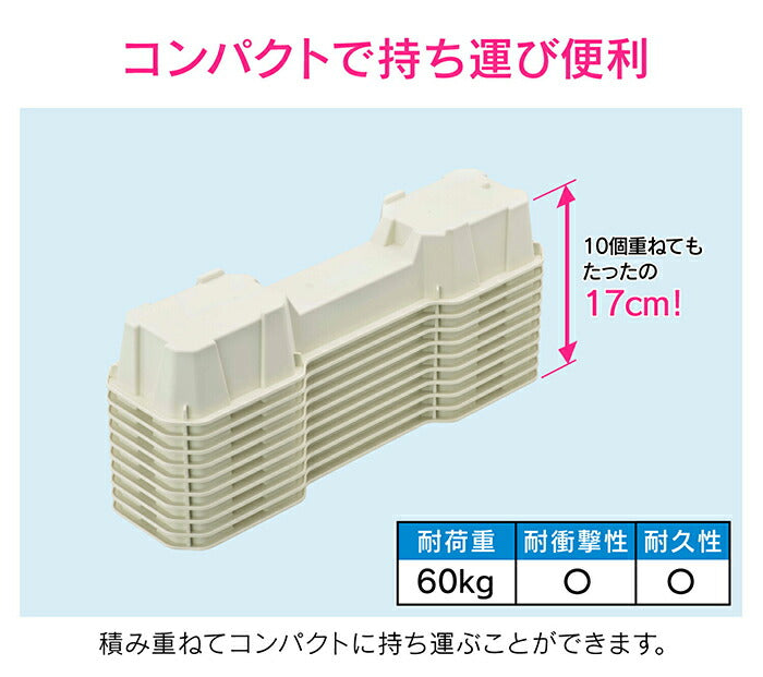 カクダイ　GAONA　これエエやん エアコン室外機用置台（2個）　【品番：GA-KW017】