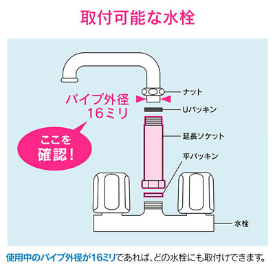 カクダイ　GAONA　これエエやん Ｕパイプ延長ソケット　【品番：GA-HW003】