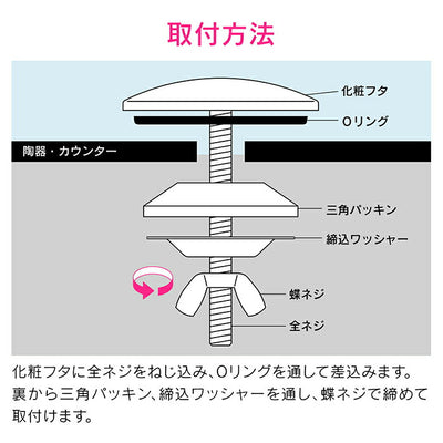 【メール便対応】カクダイ　GAONA　これエエやん カウンター化粧フタ　【品番：GA-MG017】